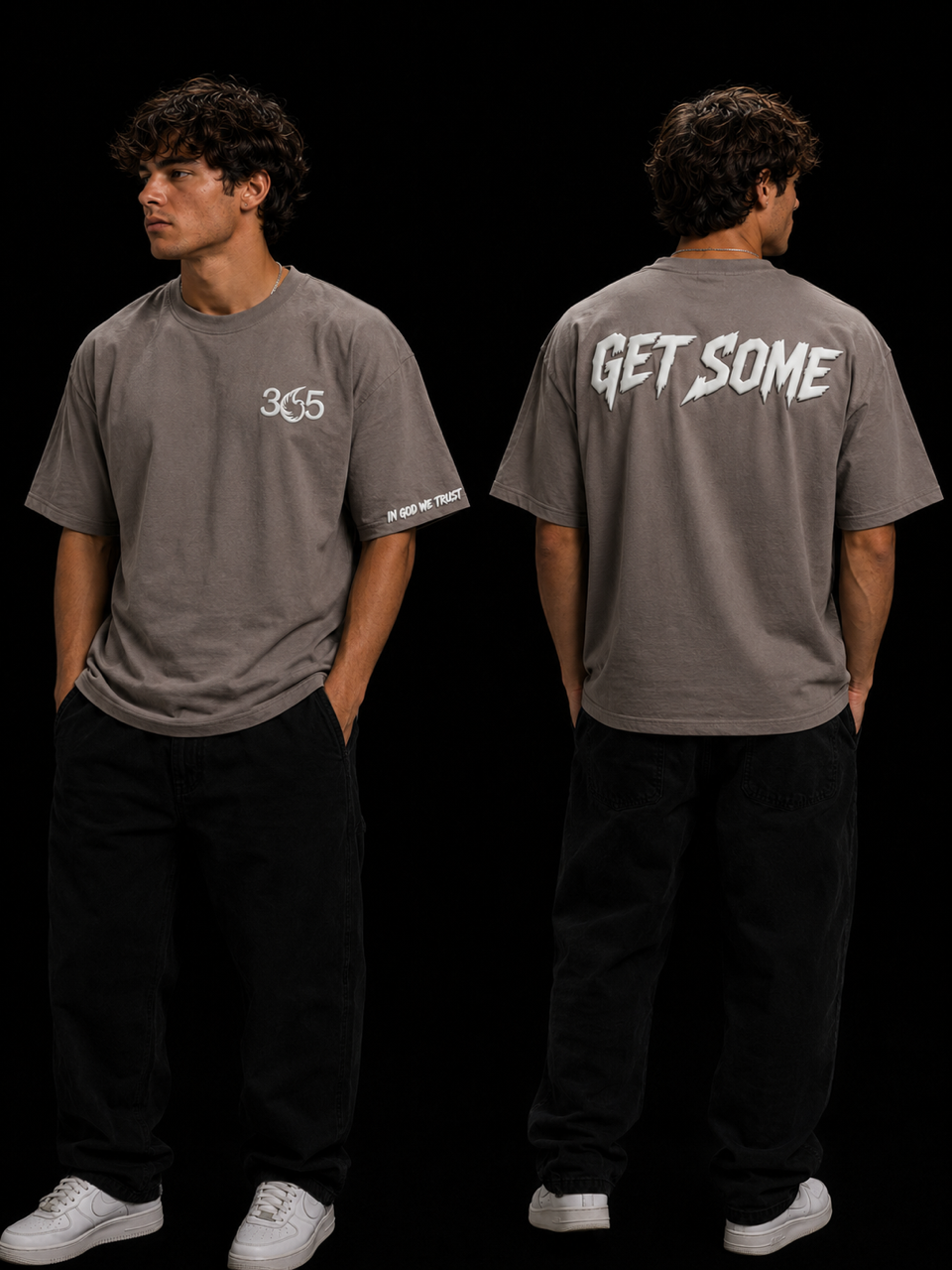 365 Days 365 Ways "GET SOME" Tee Washed Grey