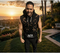 365 Sleeveless Hoodie – Black