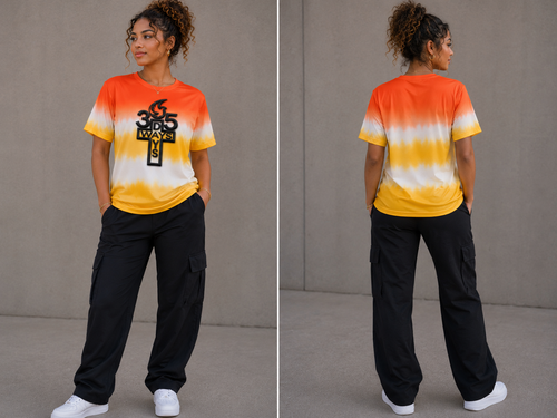 365 Days Ways Tie-Dye Tee – Orange/Yellow